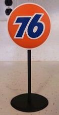 Vintage "76" Gas Station Miniature Sign Display Diorama. 3d Printed. 7" Tall.