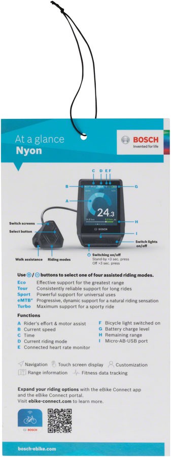 Вешалка Bosch NYON Quick Start для розничной торговли аксессуаров для велокомпьютеров 2293390₽