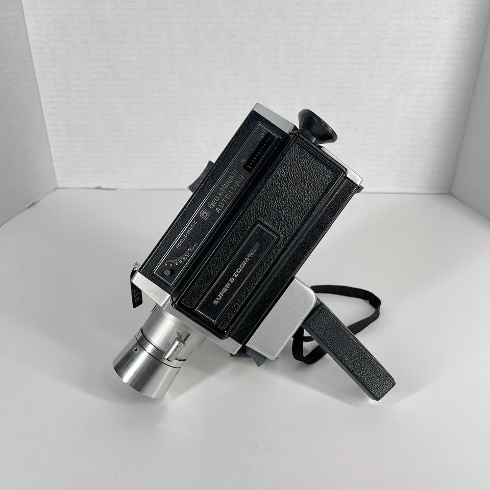 Cámara de película Bell & Howell Super 8 Zoom 1201 de colección carga automática probada Foto 4 de 4