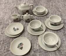 VINTAGE PORCELAIN CHILD'S DOLLHOUSE TEA SET