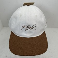 NEW Nike Air Jordan Flight Fly Unstructured Hat White Brown Wool Size L/XL