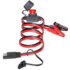 YETOR 14AWG Battery Alligator Clips,SAE Quick Release Adapter to Alligator Cl...