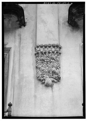 San Juan Puerto Rico 1900s 154 Calle del Sol House Pilaster Ornamentation