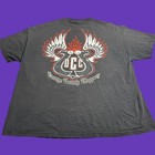 Vtg Orange County Choppers Motorcycle Biker Y2K T Shirt Distressed Black Sz XXL