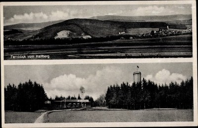 Ak Schneeberg im Erzgebirge, Fernblick vom Keilberg, Unterkunftshaus - 10663862