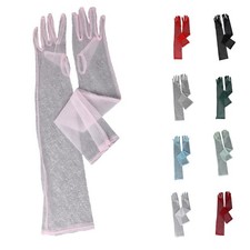 Women Mesh Gloves See Through Extra Long 21 Inch Suitable for Wedding Events