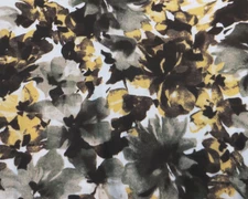 Studio Works Shirt Womens Medium Multicolor Floral Mock Neck Cotton Long Sleeve