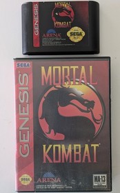 Mortal Kombat Sega Genesis 1993 Tested Working Authentic FREE Shipping!