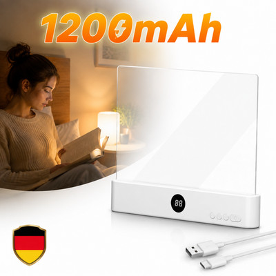 YOUKUKE Smart LED Book Light,Book Light,Leselampe Buch Mit 3 Farben Und Timer