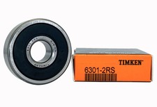 2PACK TIMKEN 6301-2RS Double Rubber Seal Bearings 12x37x12mm, Pre-Lubricated ...