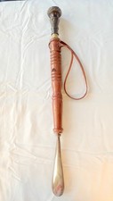 23" Brass Shoe Horn Long Handle Antique Brass Handmade Shoe Dressing Aid