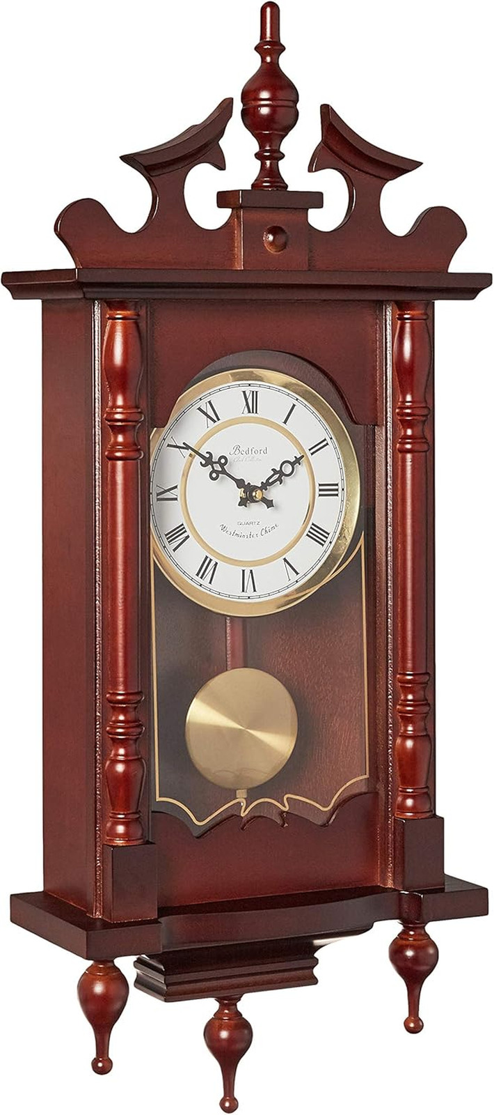 Classic 31" Chiming Wall Clock with Roman Numerals and a Swi