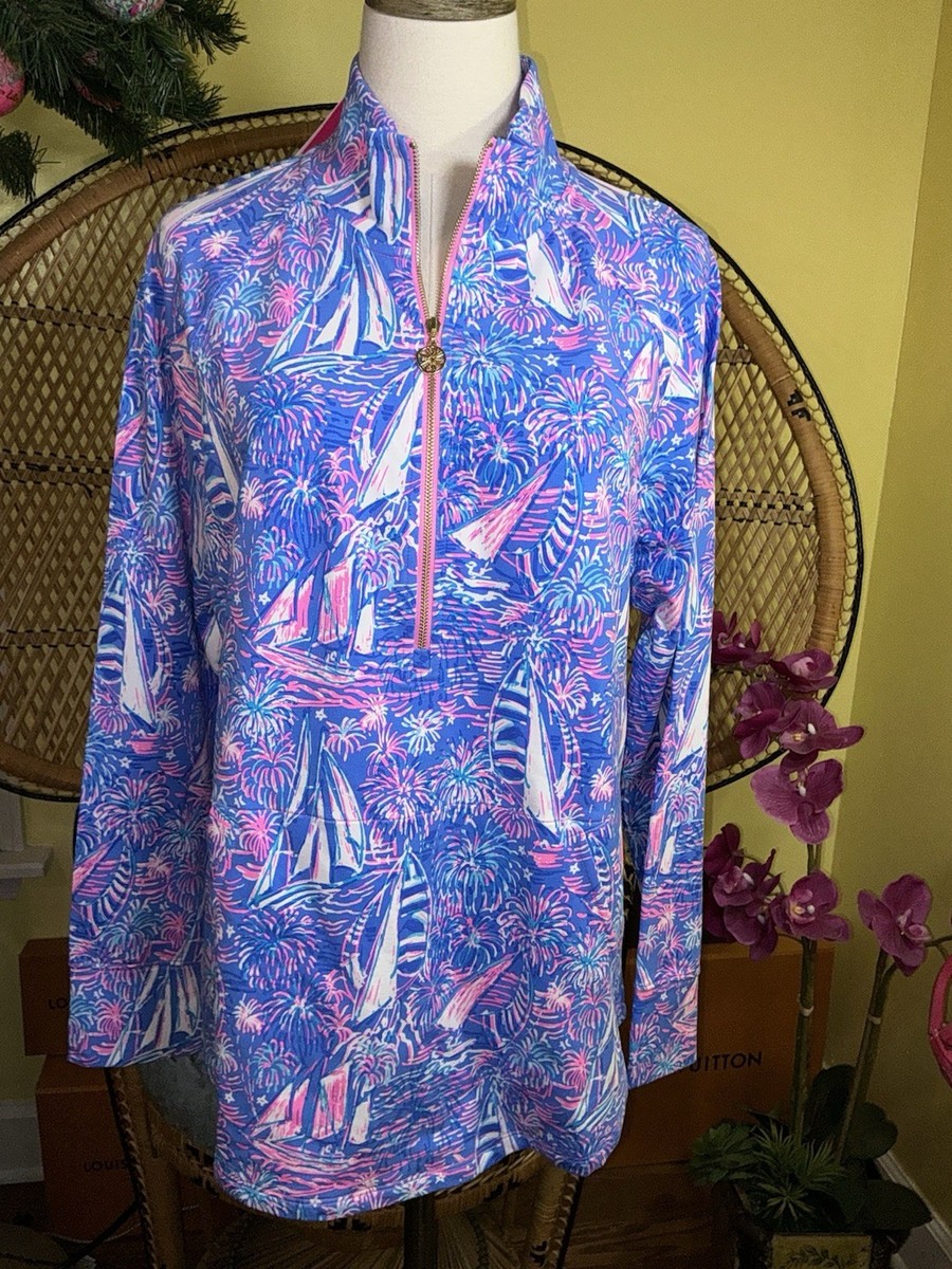 Lilly Pulitzer NWT UPF 50+ Skipper Popover ITS A SAILABRATION Size