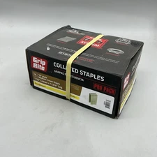 Grip Rite Staples 16 GA Medium Staple 7/16" Crown x 1-3/4" Leg (Qty 10,000) Box