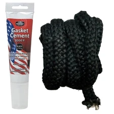 Midwest Hearth Wood Stove Gasket Kit - Graphite Fiberglass 3/4 x 84