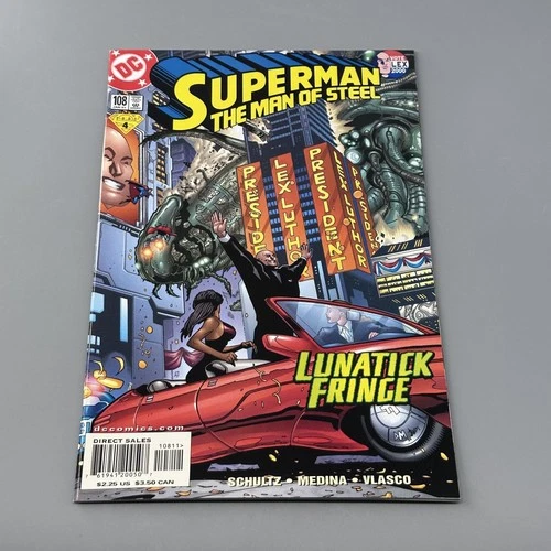 Vintage Superman The Man of Steel #108 DC Comics 2001 Jan Lunatic Fringe Issue