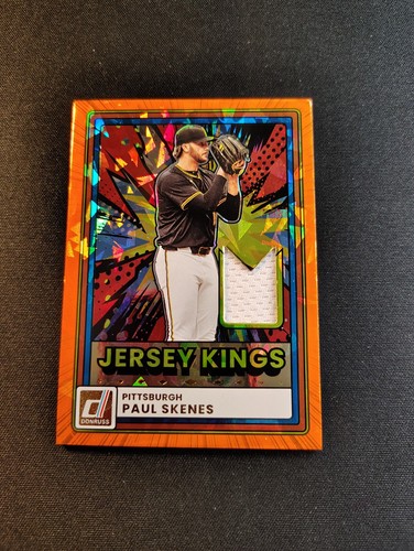Paul Skenes [Orange Ice] #JK-PS 2025 Panini Donruss Jersey Kings card