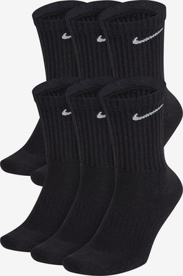 Nike Herren Socken Everyday Cushion Crew 6er-Pack Größe L 42-46 Schwarz NEU
