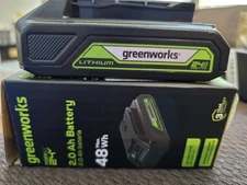 GREENWORKS 24V 2.0 AH Battery 48 Max WH RECHARGEABLE BATTERY - In Box