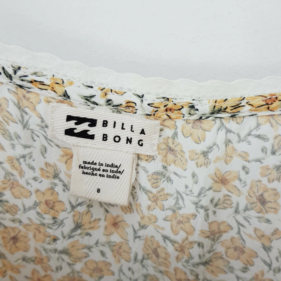 BILLABONG | Top cami de verano con estampado floral para mujer [talla AU 8 o US 4] Foto 4 de 4