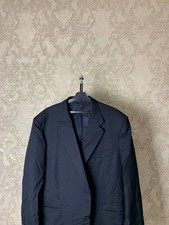 Canali Loro Piana fabric Dark Navy Blue Suit Jacket Blazer Men  s