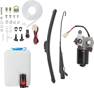 #ad Kemimoto UTV Windshield Washer Pump Kit with 12V Wiper Motor Kit... $105.98