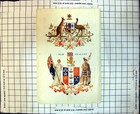 Old Print Arms Commonwealth Australia Dominion New Zealand Maori 1929 104J 20th