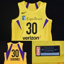 Nneka Ogwumike LA Sparks Nike Jersey Aeroswift WNBA Game Issue Used 38 S