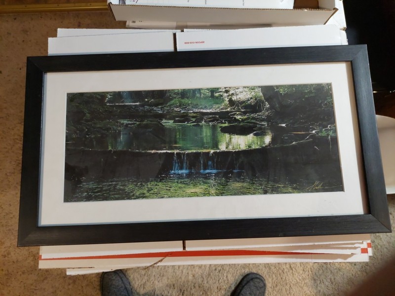 Waterfalls Framed Picture 21 3/4 x 11 3/4