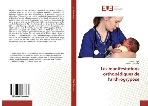 Les Manifestations OrthopéDiques De L'arthrogrypose Moez Trigui (U. A.) Buch-image