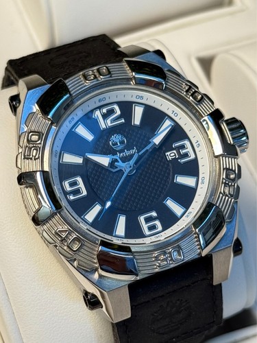 Timberland Quartz Herrenuhr Herren Uhr Sportlich XXL Groß Leder Edel Datum