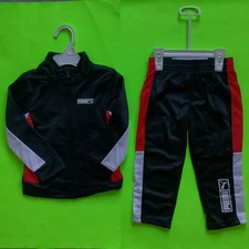 PUMA Kid’s Bodysuit Black/Red/White 24M (2 Years Old) 2 Piece Set NEW