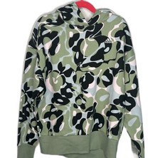 Adidas Large Loosefit Girls Lt Green Camo Sweatshirt NWT style AA3119