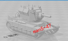 3D printed 1/72 tank game KV-2 Smasher tank Unpainted model kit