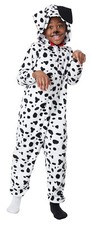 101 Dalmatian Pup Fleece Jumpsuit Child Costume