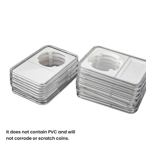 12 PCS Coin Slab Display Holder Storage 38mm for Morgan/Peace/Ike Silver Dollar - Picture 7 of 10
