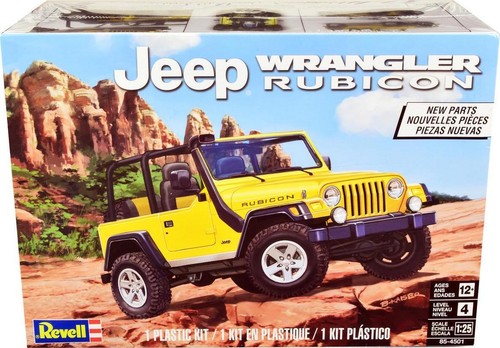 Level 4 Model Kit Jeep Wrangler Rubicon 1/25 Scale Model by Revell - Imagen 12 de 12