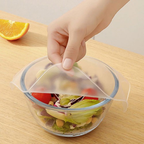 Cubiertas de almacenamiento de grado alimenticio taza tapas elásticas de silicona varias formas cubierta de alimentos - Imagen 2 de 3