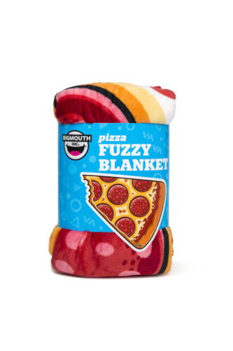 BigMouth PIZZA SLICE THROW BLANKET - Fuzzy Bed Wrap Towel Pepperoni lover NEW - Picture 2 of 3