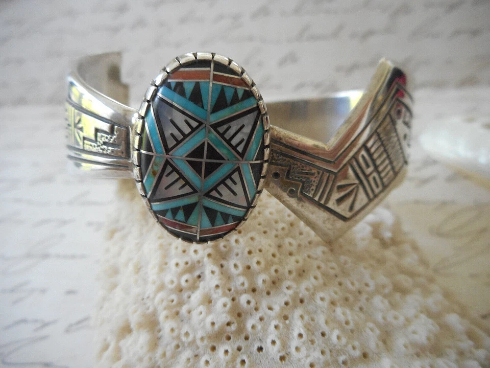 Brazalete Carolyn Pollack Roderick Tenorio Esterlina con Incrustaciones Multi Piedra C108 Foto 2 de 4