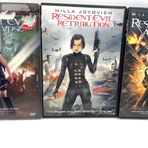 Resident Evil Retribution - Afterlife - Apocalypse Lot of 3 DVD Movies - Picture 3 of 18