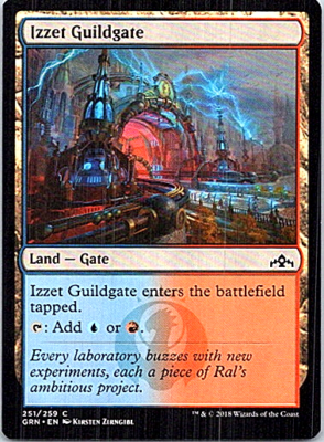 Izzet Guildgate (251) Magic The Gathering Guilds Of Ravnica Light Play |  eBay