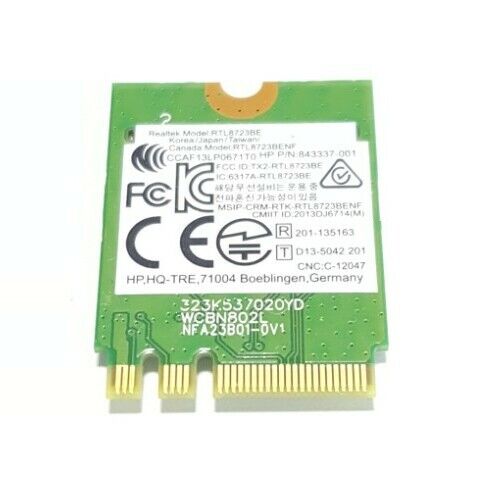 HP OEM 843338-001 Realtek RTL8723BE 802.11bgn BT NGFF mini P/N 843337-001 - Picture 2 of 2