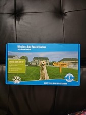 New Wireless Dog Fence System w/ Voice Control In-ground Pet Fence Dog Training