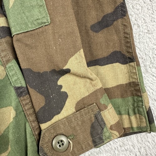 US Air Force Jacket Medium Long Woodland Camo Military Coat Combat Patches - Picture 9 of 18