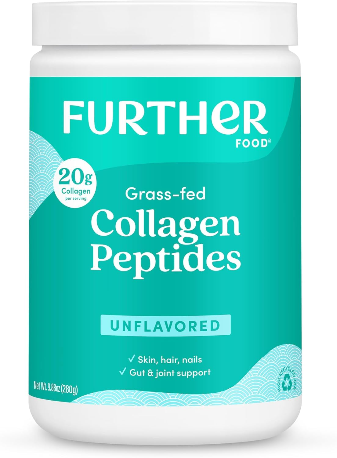 Grass-Fed Hydrolyzed Collagen Peptides Powder Unflavored Type 1