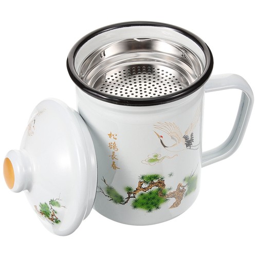 Teeleck Emaille Tasse Büro Reisen Emaillierter Retro-Emaille-Tasse - Bild 12 von 12