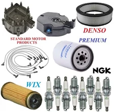 Tune Up Kit Filters Cap Wire Spark Plugs For GMC K1500 SUBURBAN V8 5.0L 1982