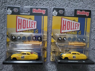 2022 M2 Machines HOLLEY 1949 Mercury Custom 1/750 Chases LOT OF 2 