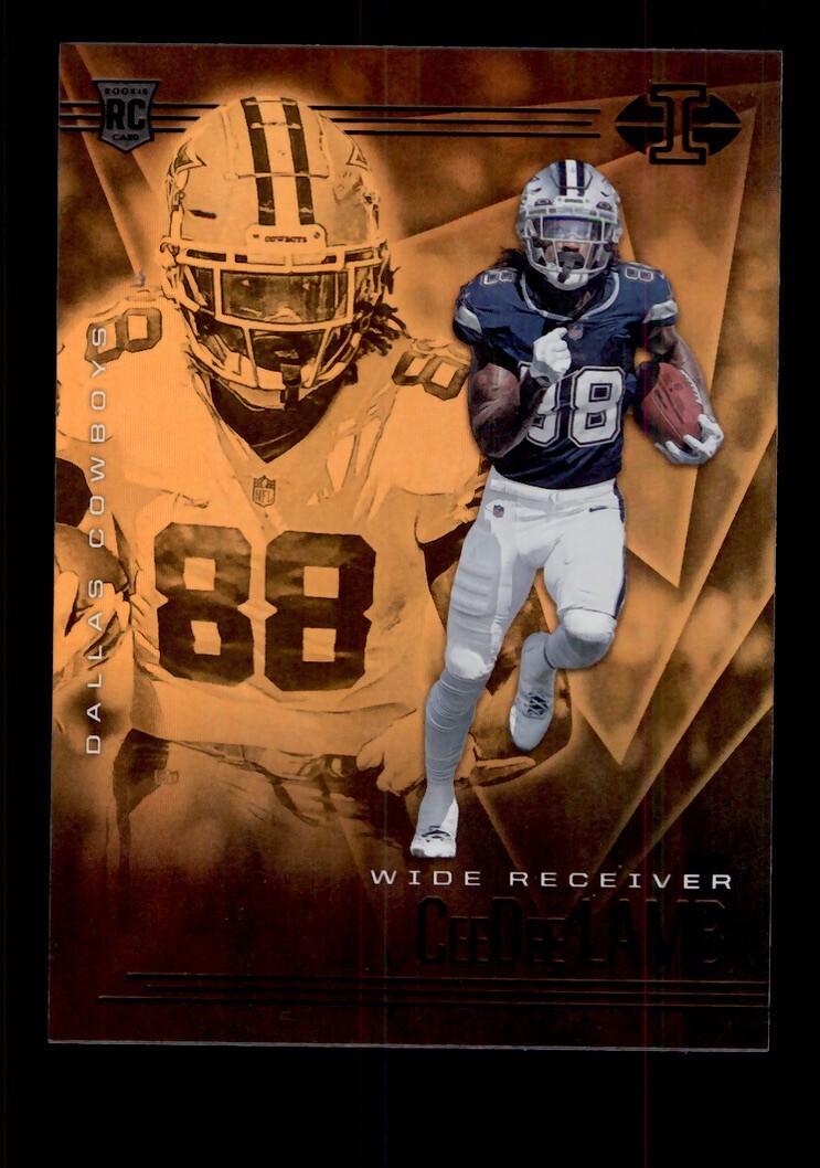 2020 ILLUSIONS #18 CEEDEE LAMB ROOKIE RC DALLAS COWBOYS ORANGE